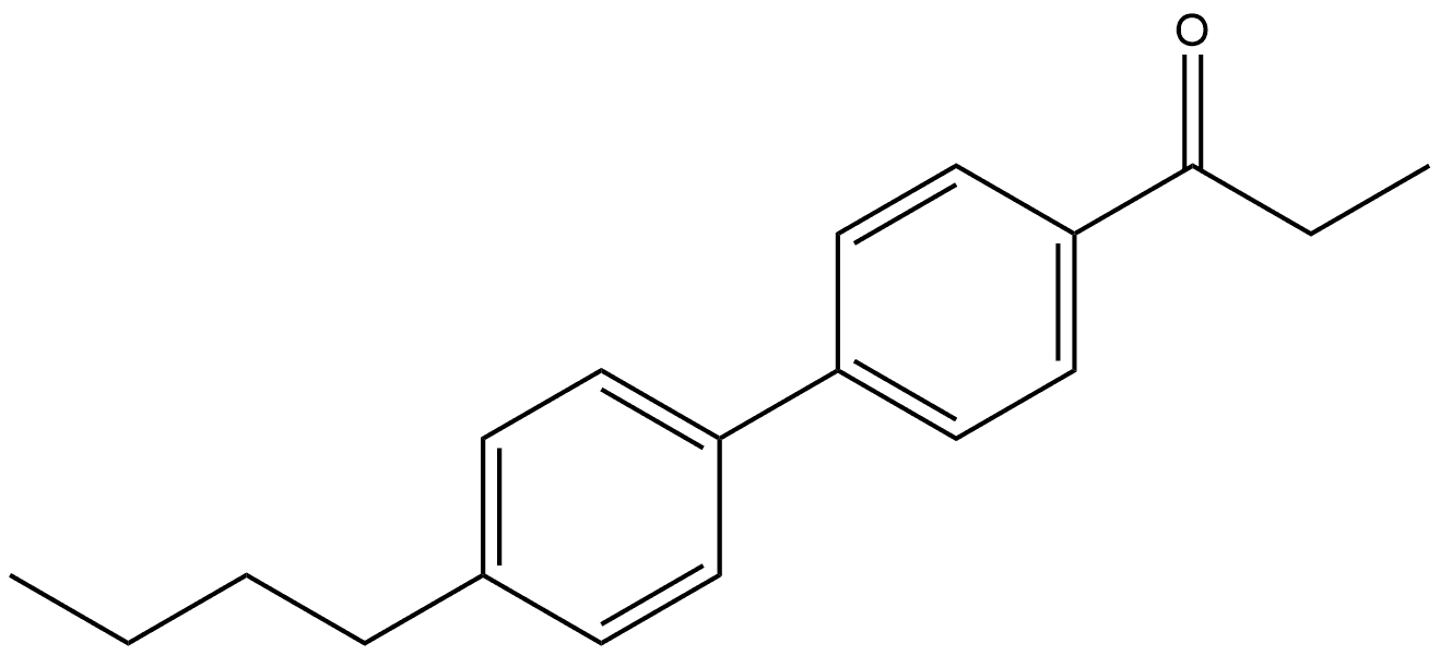 1-(4'-butyl-[1,1'-biphenyl]-4-yl)propan-1-one 结构式