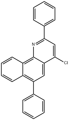 4-氯-2,6-二苯基苯并[H]喹啉 结构式