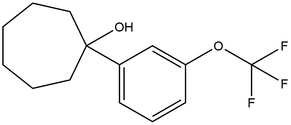 1-(3-三氟甲基)苯基)环庚醇 结构式