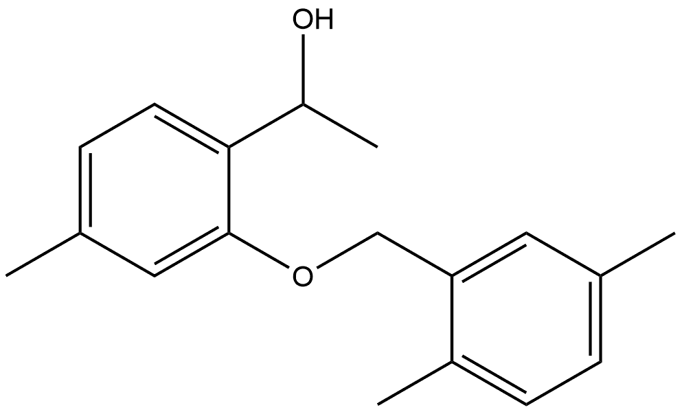 2-[(2,5-Dimethylphenyl)methoxy]-α,4-dimethylbenzenemethanol 结构式