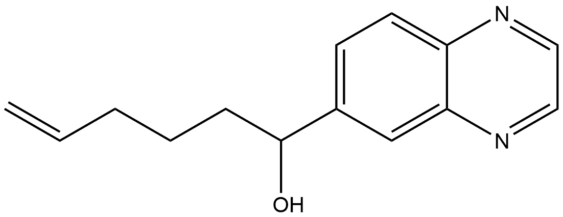 α-4-Penten-1-yl-6-quinoxalinemethanol 结构式