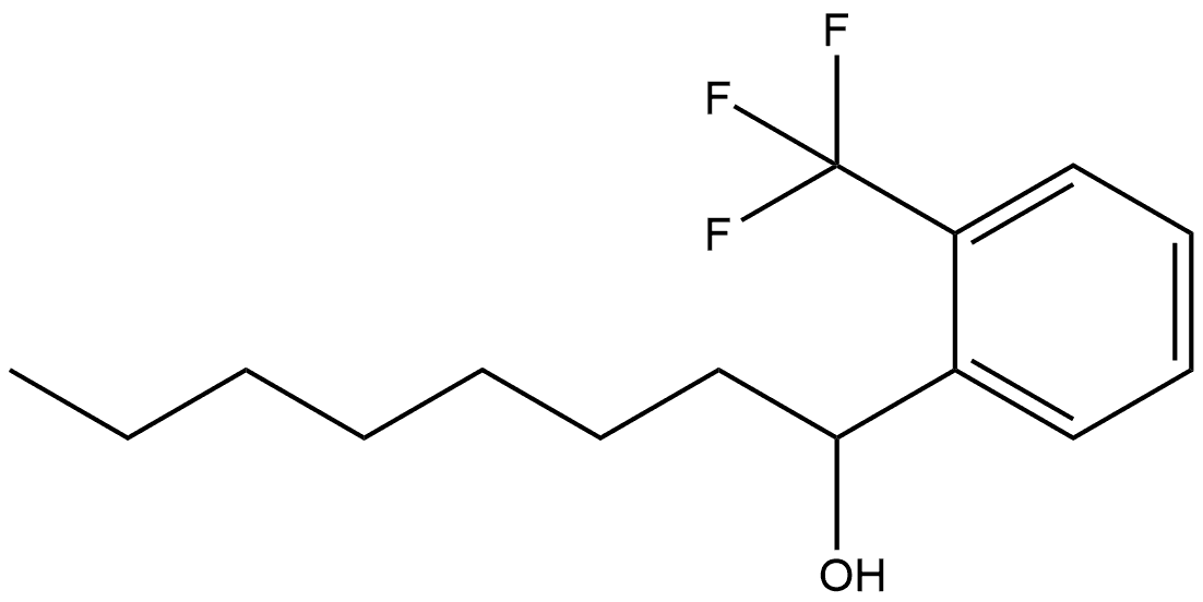 α-Heptyl-2-(trifluoromethyl)benzenemethanol 结构式