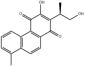 1,4-Phenanthrenedione, 3-hydroxy-2-(2-hydroxy-1-methylethyl)-8-methyl-, (R)- (9CI) 结构式