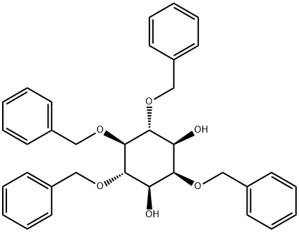 myo-Inositol, 2,4,5,6-tetrakis-O-(phenylmethyl)- 结构式