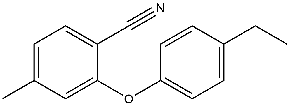 2-(4-Ethylphenoxy)-4-methylbenzonitrile 结构式