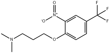 1-Propanamine, N,N-dimethyl-3-[2-nitro-4-(trifluoromethyl)phenoxy]- 结构式