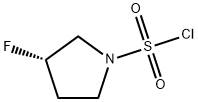 (S)-3-氟吡咯烷-1-磺酰氯 结构式