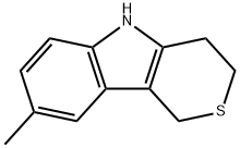 Thiopyrano[4,3-b]indole, 1,3,4,5-tetrahydro-8-methyl- 结构式