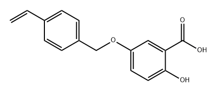 5-[(4-乙烯基苯基)甲氧基]-2-羟基苯甲酸 结构式