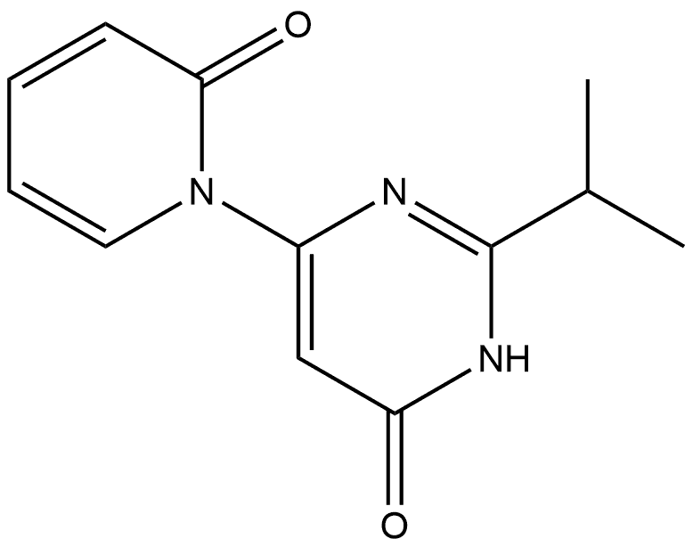 4-Hydroxy-2-(iso-propyl)-6-(1H-pyridin-2-one)-pyrimidine 结构式