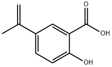 2-羟基-5-(1-甲基乙烯基)苯甲酸 结构式