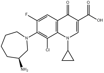 Besifloxacin (3S)-Isomer 结构式