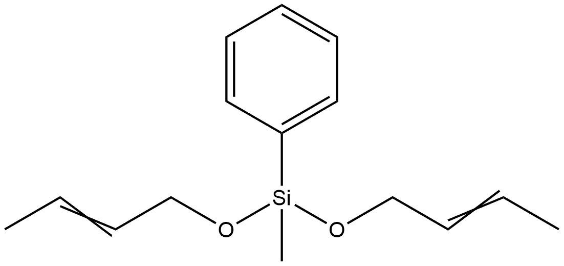 Benzene, [bis(2-buten-1-yloxy)methylsilyl]- 结构式