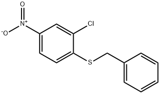 Benzene, 2-chloro-4-nitro-1-[(phenylmethyl)thio]- 结构式