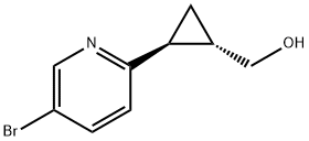 (1S,2S)-2-(5-溴-2-吡啶基)环丙烷甲醇 结构式