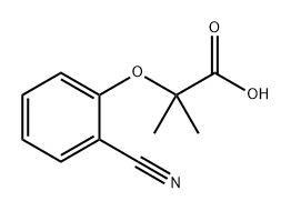 2-(2-cyanophenoxy)-2-methylpropanoic acid 结构式