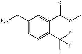 5-(氨基甲基)-2-(三氟甲基)苯甲酸甲酯 结构式