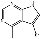 5-溴-4-甲基-7H-吡咯并[2,3-D]嘧啶 结构式