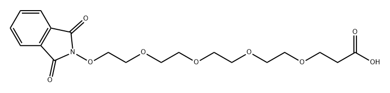 NHPI-四聚乙二醇-丙酸 结构式