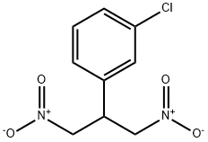 2-(3-氯苯基)-1,3-二硝基丙烷 结构式