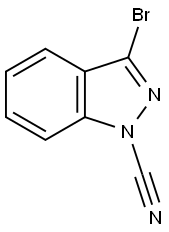 3-bromo-1H-indazole-1-carbonitrile