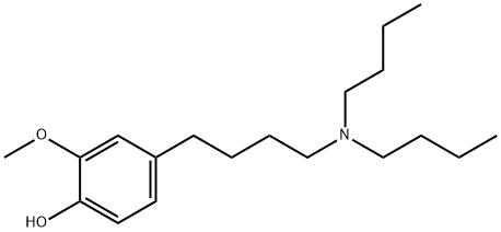 Phenol, 4-[4-(dibutylamino)butyl]-2-methoxy- 结构式