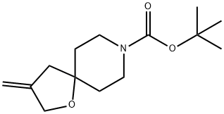 1-Oxa-8-azaspiro[4.5]decane-8-carboxylic acid, 3-methylene-, 1,1-dimethylethyl ester 结构式
