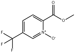 2-Pyridinecarboxylic acid, 5-(trifluoromethyl)-, methyl ester, 1-oxide 结构式