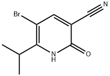 5-溴-1,2-二氢-6-(1-甲基乙基)-2-氧代-3-吡啶腈 结构式