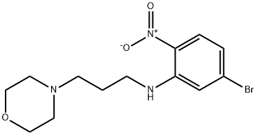 (5-bromo-2-nitrophenyl)[3-(4-morpholinyl)propyl]amine 结构式