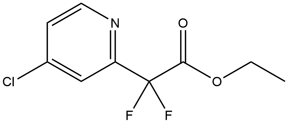 Ethyl 2-(4-chloropyridin-2-yl)-2,2-difluoroacetate 结构式