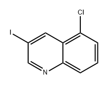 Quinoline, 5-chloro-3-iodo- 结构式