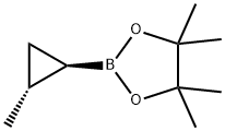 4,4,5,5-Tetramethyl-2-[(1R,2R)-2-methylcyclopropyl]-1,3,2-dioxaborolane 结构式