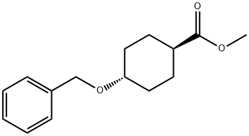 反式-4-(苄氧基)环己烷羧酸甲酯 结构式