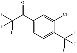 1-(3-氯-4-(三氟甲基)苯基)-2,2,2-三氟乙烷-1-酮 结构式