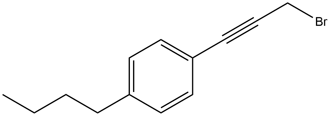 1-(3-Bromo-1-propyn-1-yl)-4-butylbenzene 结构式