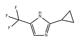 1H-Imidazole, 2-cyclopropyl-5-(trifluoromethyl)- 结构式