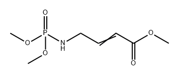 2-Butenoic acid, 4-[(dimethoxyphosphinyl)amino]-, methyl ester 结构式