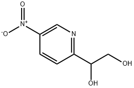 1-(5-硝基-2-吡啶基)-1,2-乙二醇 结构式