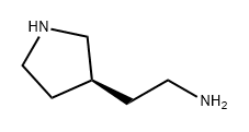 (S)-2-(吡咯烷-3-基)乙烷-1-胺 结构式