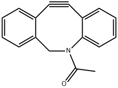 1-(11,12-二脱氢二苯并[B,F]氮杂环辛-5(6H)-基)乙酮 结构式