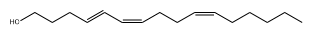 4,6,10-Hexadecatrien-1-ol, (4E,6Z,10Z)- 结构式
