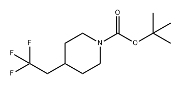 1-Piperidinecarboxylic acid, 4-(2,2,2-trifluoroethyl)-, 1,1-dimethylethyl ester 结构式