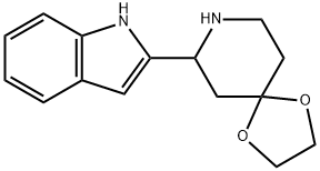 7-(1H-Indol-2-yl)-1,4-dioxa-8-azaspiro[4.5]decane 结构式