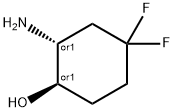 REL-(1R,2R)-2-氨基-4,4-二氟环己烷-1-醇 结构式