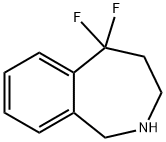 1H-2-Benzazepine, 5,5-difluoro-2,3,4,5-tetrahydro- 结构式