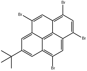 1,3,5,9-四溴-7-叔丁基芘 结构式