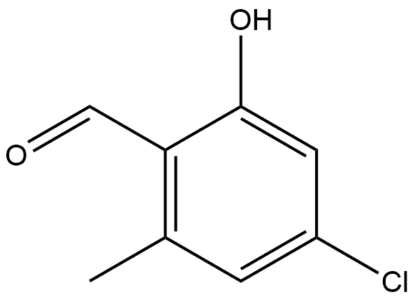 4-Chloro-2-hydroxy-6-methylbenzaldehyde 结构式