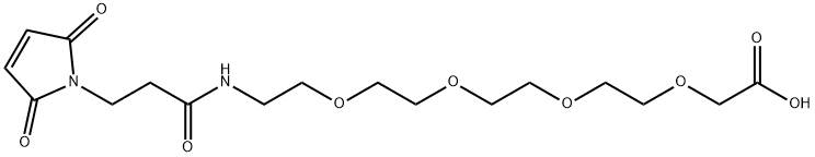 MAL-NH-PEG4-CH2COOH 结构式