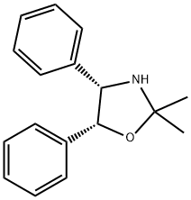 Oxazolidine, 2,2-dimethyl-4,5-diphenyl-, (4S-cis)- (9CI) 结构式